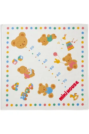 Miki House Badetuch mit Messlatten-Print