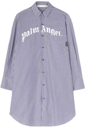 Palm Angels Gestreiftes Midikleid