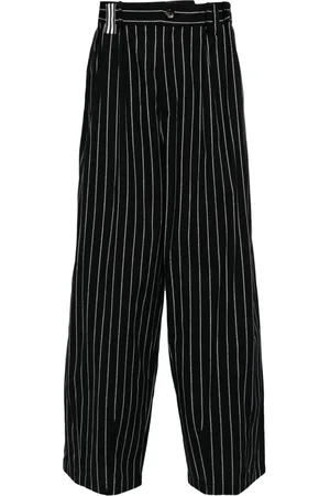 Marina Yee Weite Hose mit Nadelstreifen