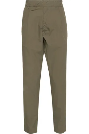 LOW BRAND Tapered-Bundfaltenhose aus Popeline