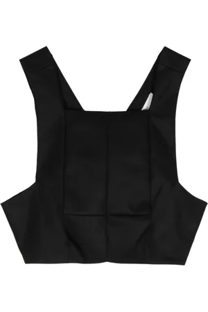 tibi Top mit eckigem Ausschnitt