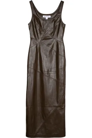 MATÉRIEL by Aleksandre Akhalkatsishvili Midikleid in Lederoptik
