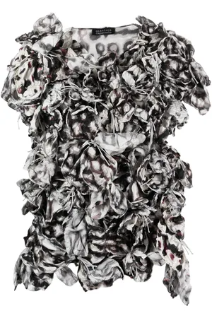 GIANLUCA CAPANNOLO Bluse mit Blumenstickerei