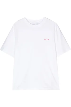 Maison Labiche T-Shirt mit Slogan-Stickerei