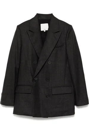 tibi Kariertes Dennis Sakko mit Cut-Out