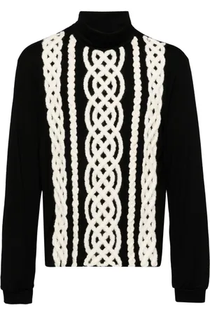 Taakk Pullover mit Zopfmuster