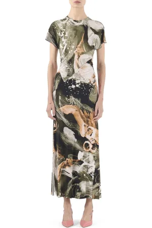 Jason Wu Midikleid mit abstraktem Muster
