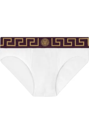 VERSACE Slip mit Greca-Bund