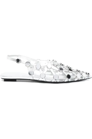 The Attico Grid Ballerinas