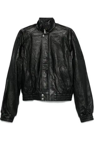LU’U DAN Klassische Lederjacke