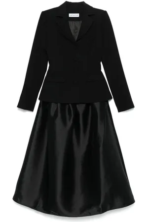 Self-Portrait Midikleid mit Einsätzen