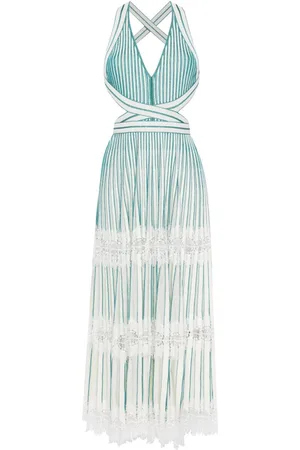 Elie saab Neckholder-Maxikleid mit Spitze