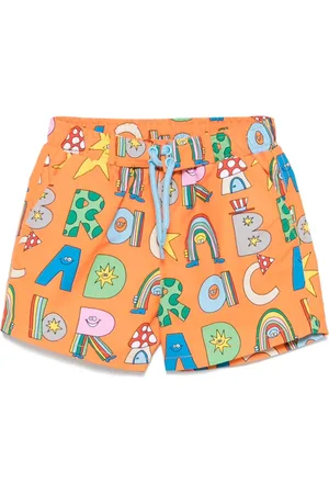 Stella McCartney Badeshorts mit Illustrations-Print