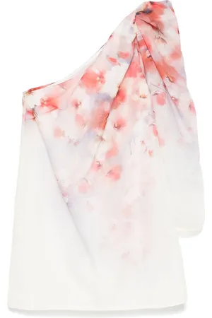 ZIMMERMANN Asymmetrisches Crush Minikleid