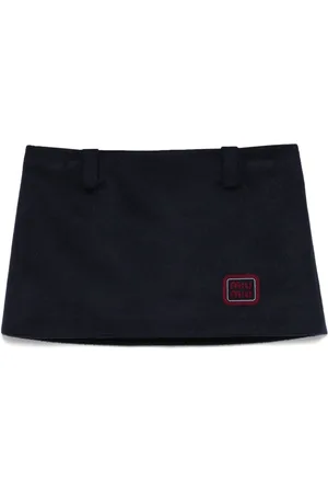 Miu Miu Minirock mit Logo-Stickerei