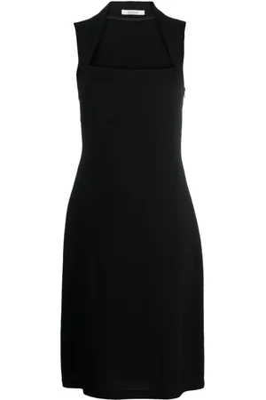 Gauchere Trägerkleid mit eckigem Ausschnitt