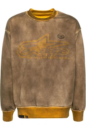 A Bathing Ape Moonface Sweatshirt mit Logo