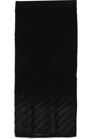 DKNY Gerippter Midirock ohne Nähte