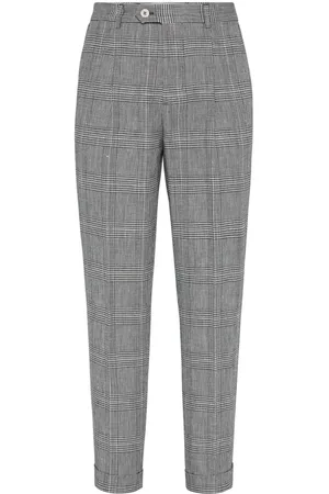 Brunello Cucinelli Hose mit Prince of Wales-Karo