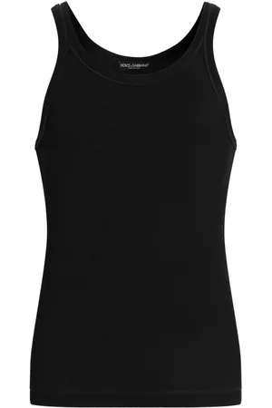 Dolce & Gabbana Trägershirt mit Logo-Patch