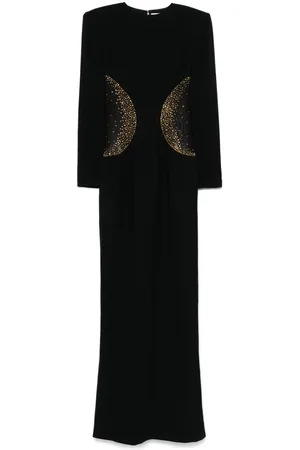 JEAN-LOUIS SABAJI Maxikleid aus Krepp