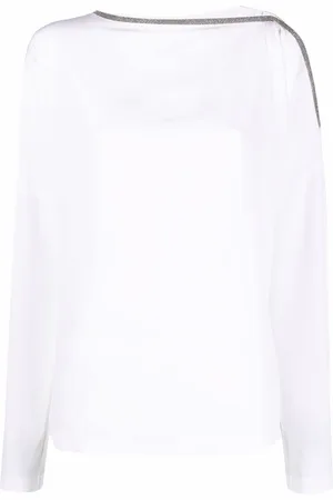 Brunello Cucinelli Schulterfreie Bluse