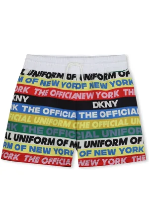 DKNY Badeshorts mit Slogan-Print