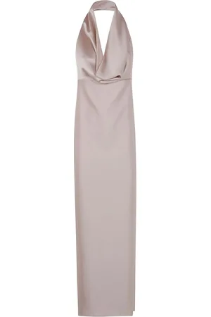 DRHOPE Drapiertes Maxikleid