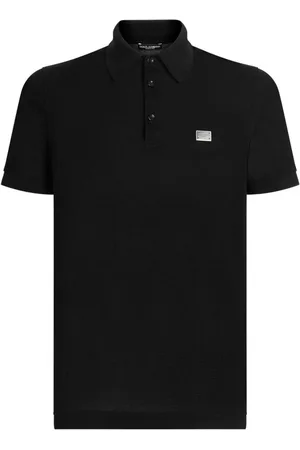 Dolce & Gabbana Poloshirt mit Logo-Schild