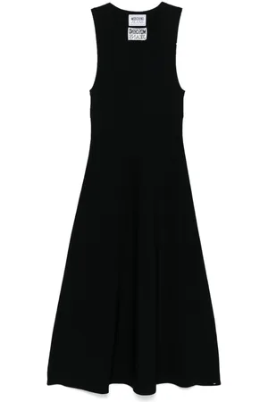 Moschino Midikleid aus geripptem Strick