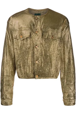Jean Paul Gaultier Jacke mit Metallic-Optik