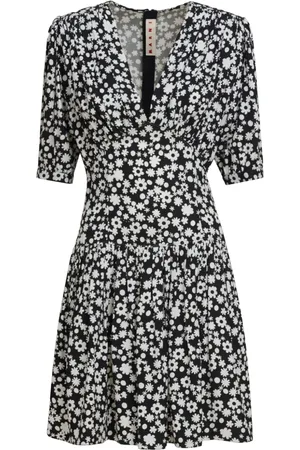 Marni Minikleid mit Blumen-Print
