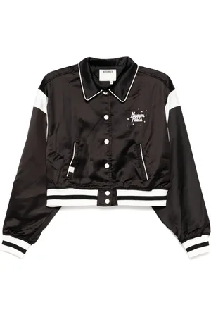 Musium Div. Cropped-Sportjacke mit Stehkragen