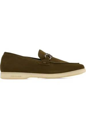 Salvatore Ferragamo Loafer aus Wildleder mit Gancini-Schild