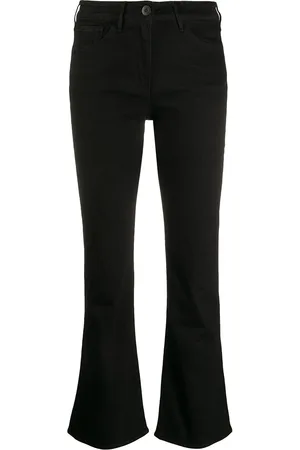 3x1 Ausgestellte Cropped-Jeans