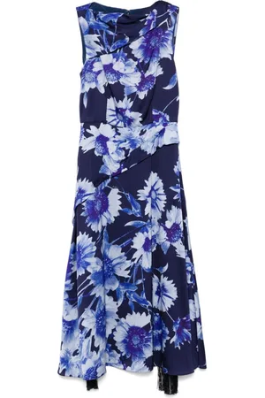 Erdem Midikleid mit Blumen-Print