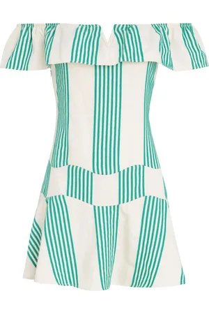 AMIR SLAMA X Jade Jade gestreiftes Minikleid