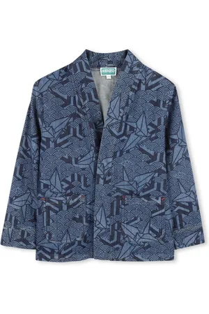 Kenzo Jeansjacke mit abstraktem Muster