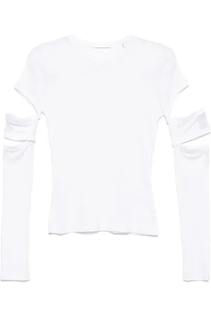 Helmut Lang T-Shirt mit Cut-Outs