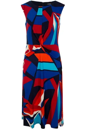 Ralph Lauren Gemustertes Midikleid