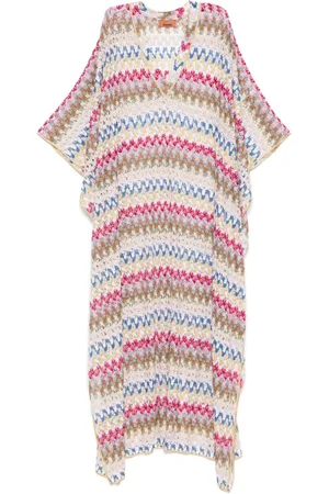 Missoni Gehäkelter Lamé-Strandkaftan