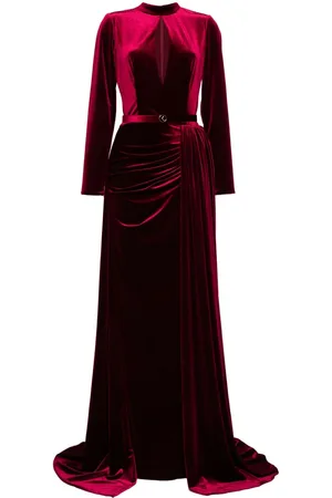Saiid Kobeisy Langes Kleid aus Samt