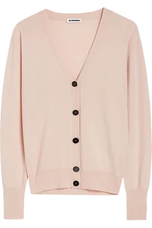 Jil Sander Kaschmircardigan mit V-Ausschnitt