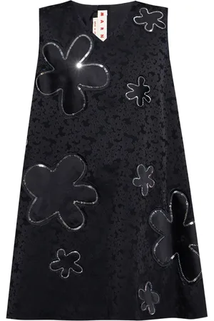 Marni Jacquard-Minikleid mit Blumenmuster