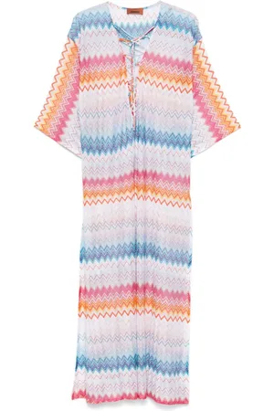 Missoni Lamé-Maxikleid mit Zickzackmuster