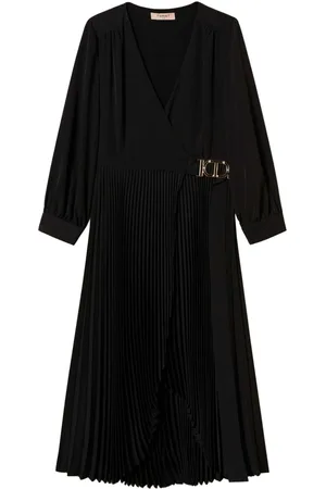 Twin-Set Krepp-Maxikleid mit Falten