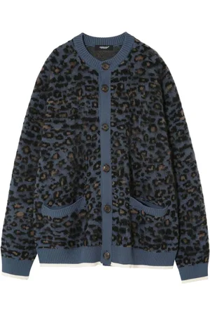 UNDERCOVER Cardigan mit Leopardenmuster