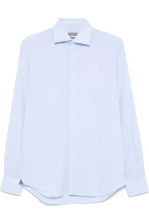 corneliani Hemd mit Hahnentrittmuster