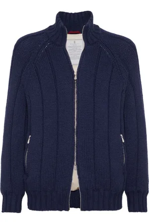 Brunello Cucinelli Gerippte Jacke aus Kaschmir