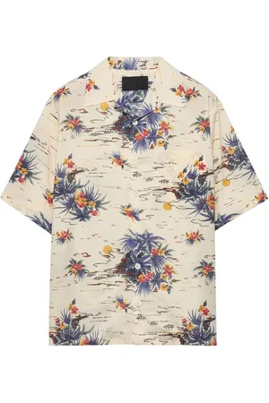 Prada Bowlinghemd mit Hawaii-Print